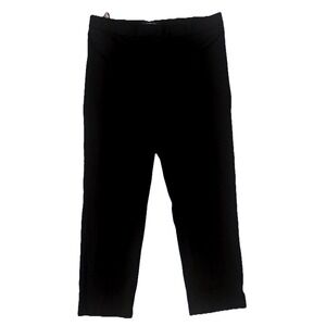 Amanda + Chelsea Black Ankle Ponte Knit Slim Trousers Women's Size 16